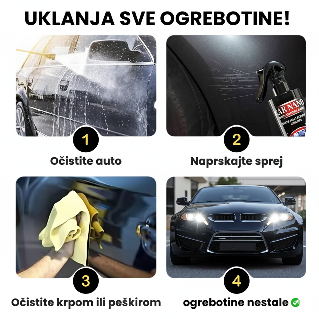 Super Sprej za Zaštitu Auta i Maskiranje Ogrebotina