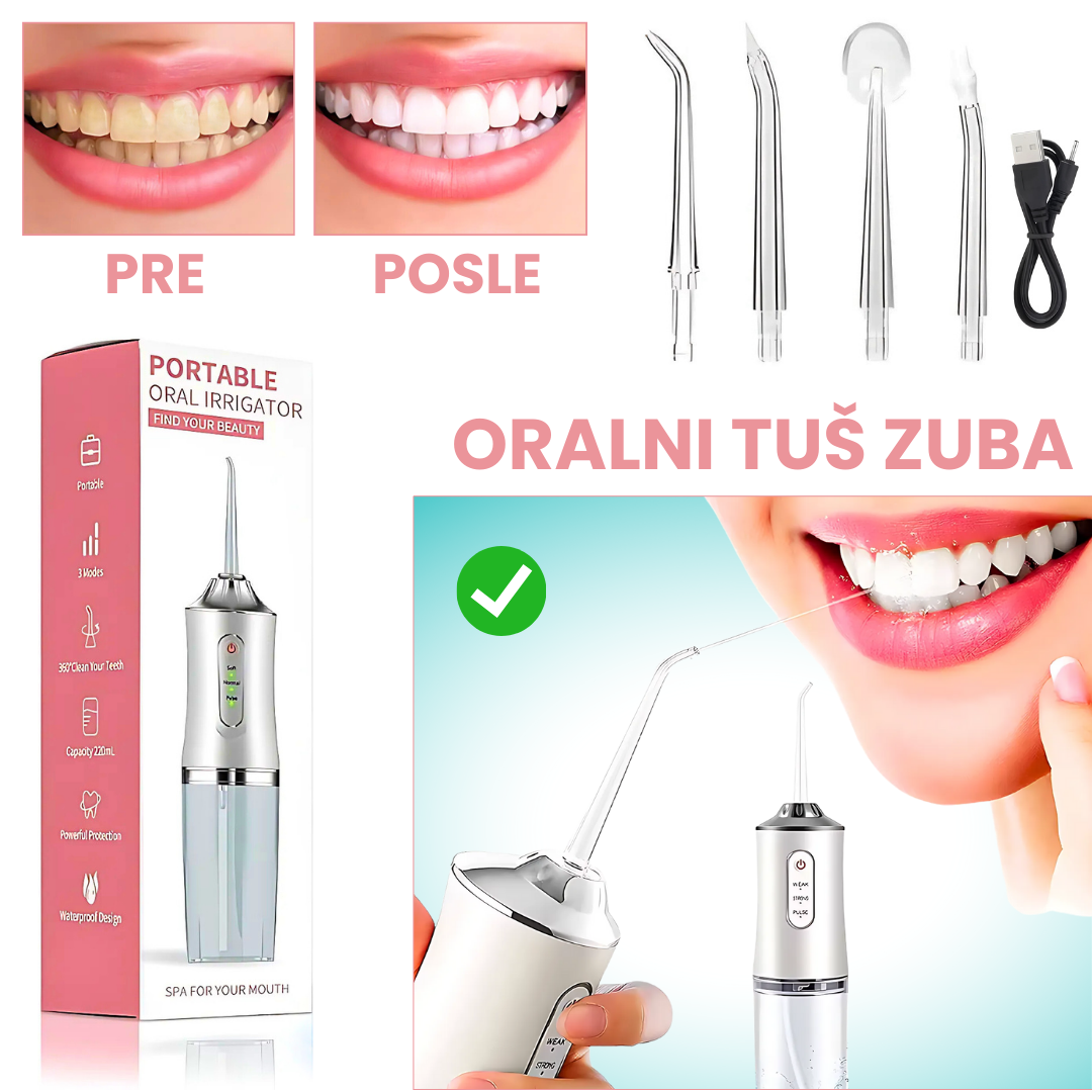 Profesionalni Tuš za zube – oralna higijena