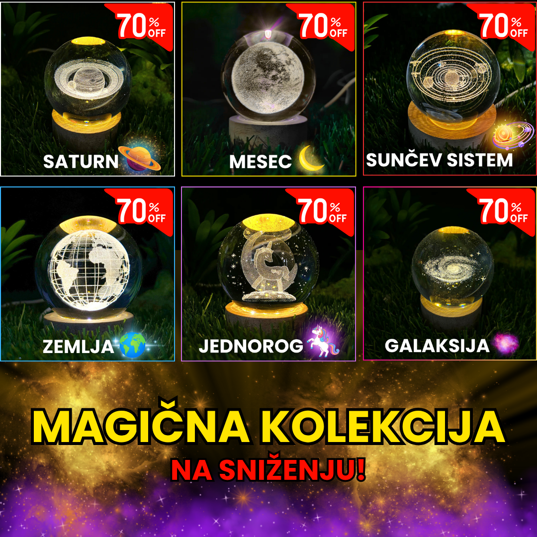 MAGIČNA KOLEKCIJA -3D Lampa Galaksije