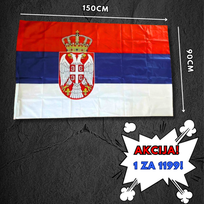 Srpska Zastava - Premium Kvalitet - Patriotizam u Vašem Domu
