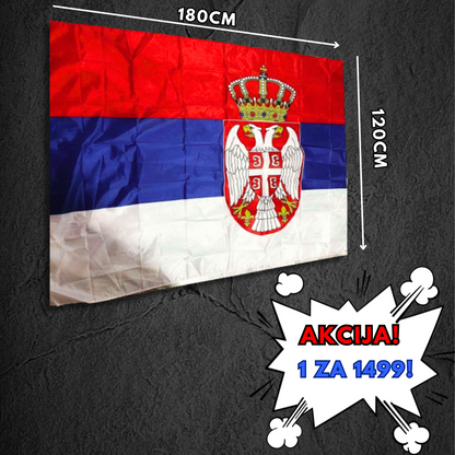 Srpska Zastava - Premium Kvalitet - Patriotizam u Vašem Domu