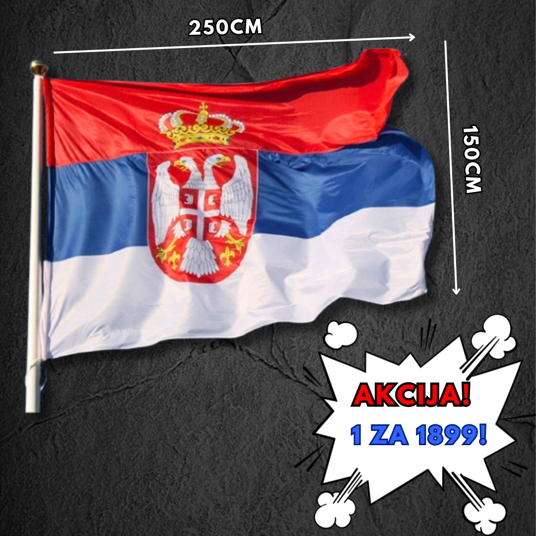 Srpska Zastava - Premium Kvalitet - Patriotizam u Vašem Domu