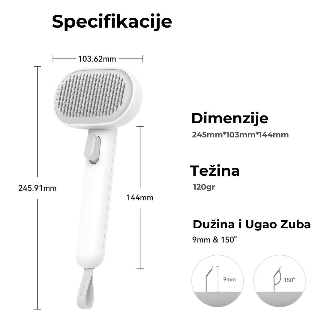 Četka za negu ljubimaca - Efikasan češalj za uklanjanje dlaka