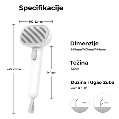 Četka za negu ljubimaca - Efikasan češalj za uklanjanje dlaka