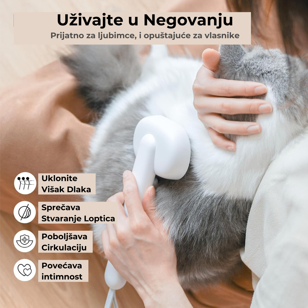Četka za negu ljubimaca - Efikasan češalj za uklanjanje dlaka